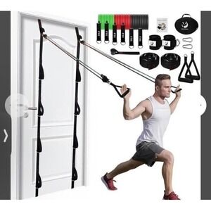 Fitness Resistance Bands Set with Handles Door AnchorBand for Men Women Workouts